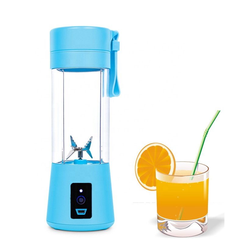First Piece Special Price high quality 150w 380ml Usb Portable Electric Fruit Juicer 6 blades portable blender Cup