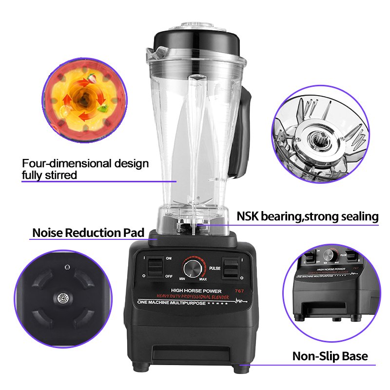 High Quality Commercial Blender Licuadora Juice Mixer Grinder Juicer Blender Blander Machine