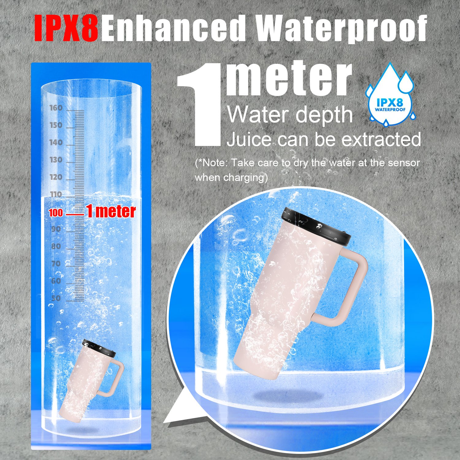 Custom logo 1.18L Stainless Steel Tumbler Straw Blender To Go 40oz Large Capacity Cup Anti-Stuck Portable Blender