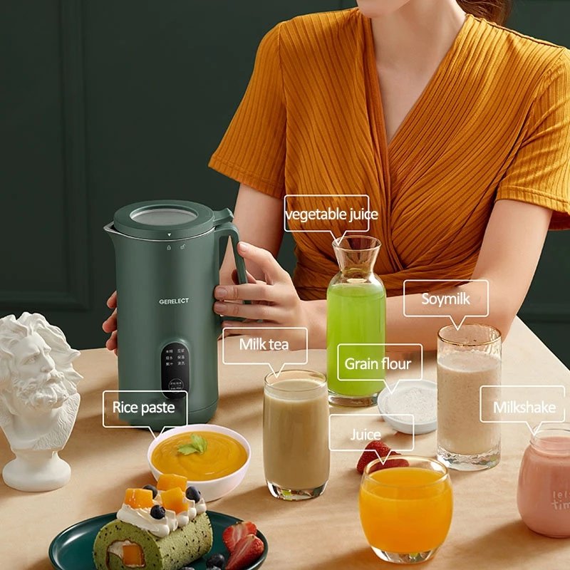 Hot Sale 400W Soy Bean Milk Maker Machine Blender Filter-free Function Kitchen Soup Maker With Heating Soy Milk Machine