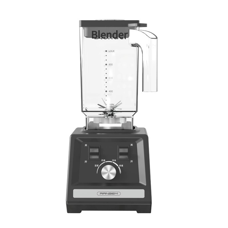 RANBEM High-Speed Ice-Crushing Power Table Blender for Crushing Ice and Mixing Ingredients with Stainless Steel Blades