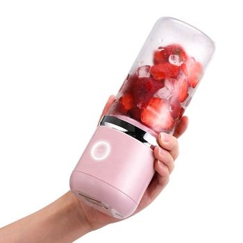 3.7V Competitive price electroplate decoration ring rechargeable personal mini size smoothie maker blender