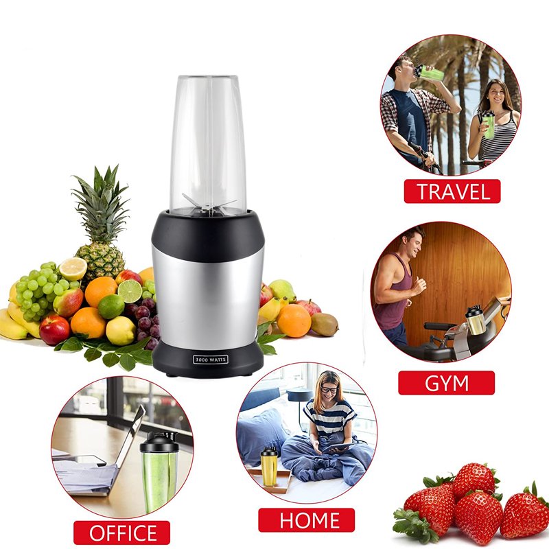 New Design 1000W Powerful Multi-Purpose Commercial Auto BPA Free Bottle Smoothie Nutri Juicer Mixer Blender