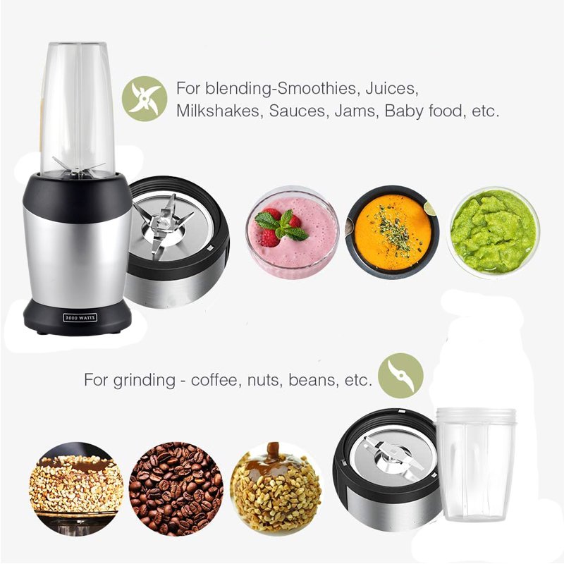New Design 1000W Powerful Multi-Purpose Commercial Auto BPA Free Bottle Smoothie Nutri Juicer Mixer Blender
