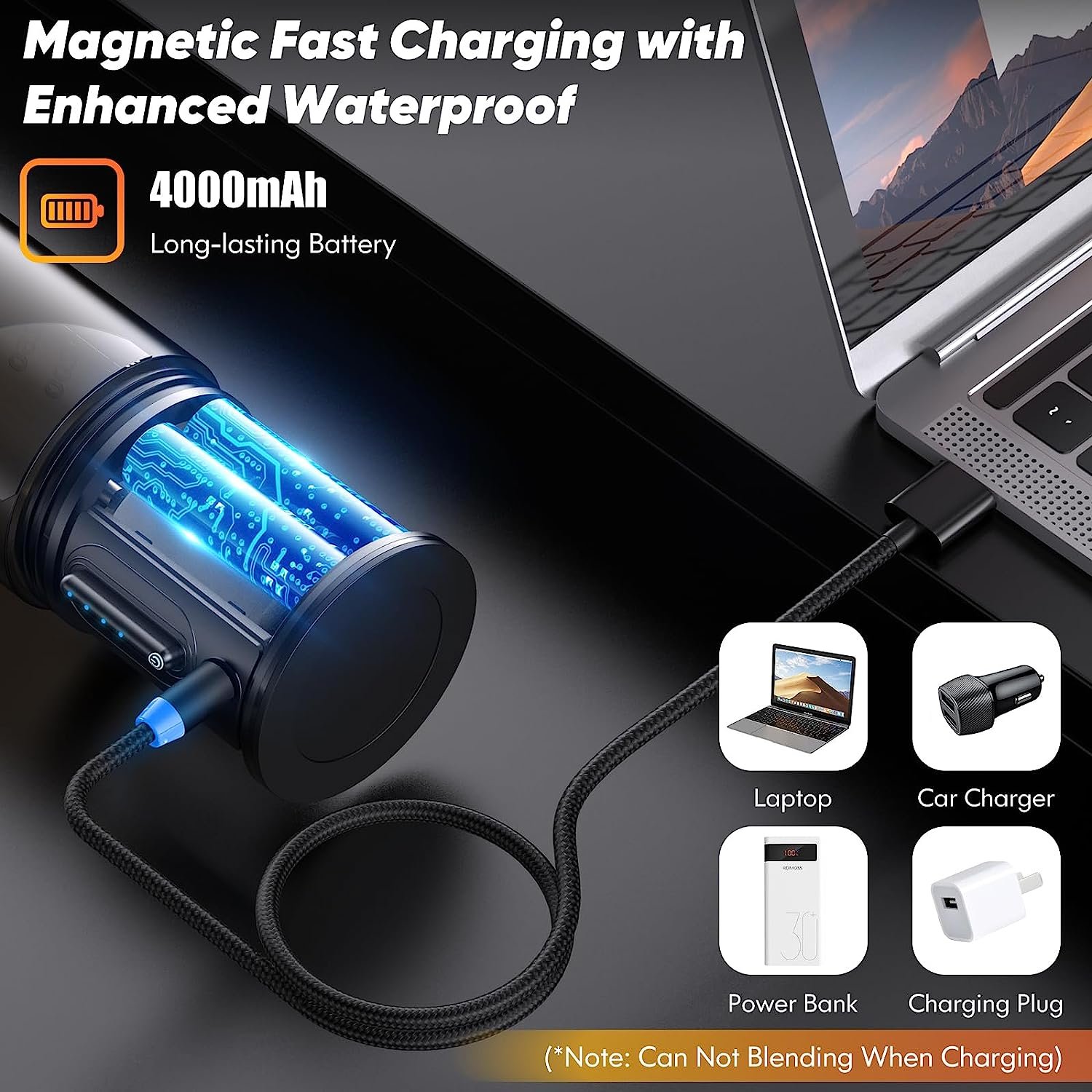 2024 New Rechargeable Electric Orange Juice Maker Smoothie Mixer Mini Fast Portable Blender Blendie Bottle and Juicer