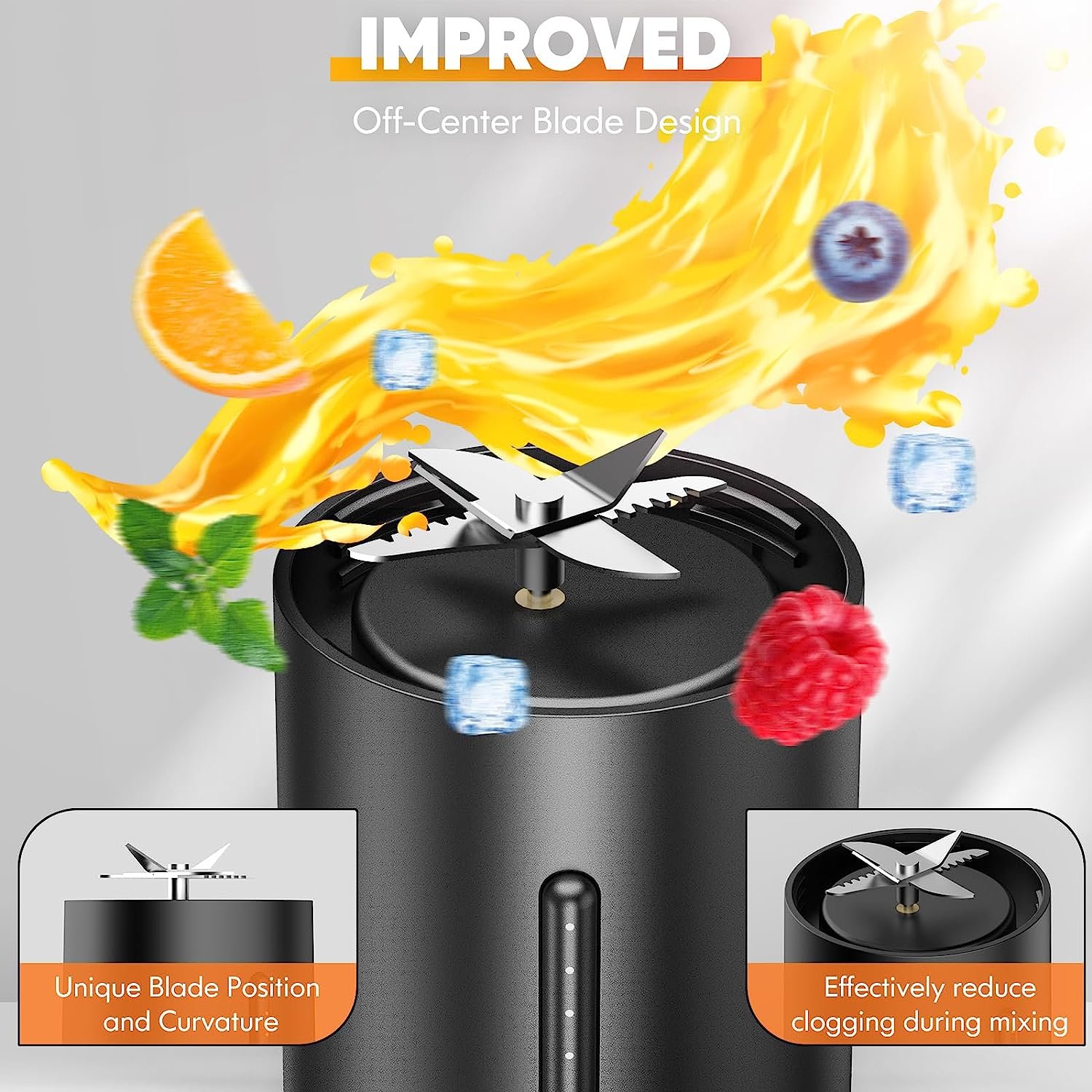 2024 New Rechargeable Electric Orange Juice Maker Smoothie Mixer Mini Fast Portable Blender Blendie Bottle and Juicer