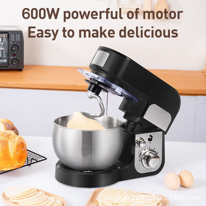 Kitchenaid stand mixer with dishwasher-safe dough hooks flat beaters black dough mixer bread kneader blender machine
