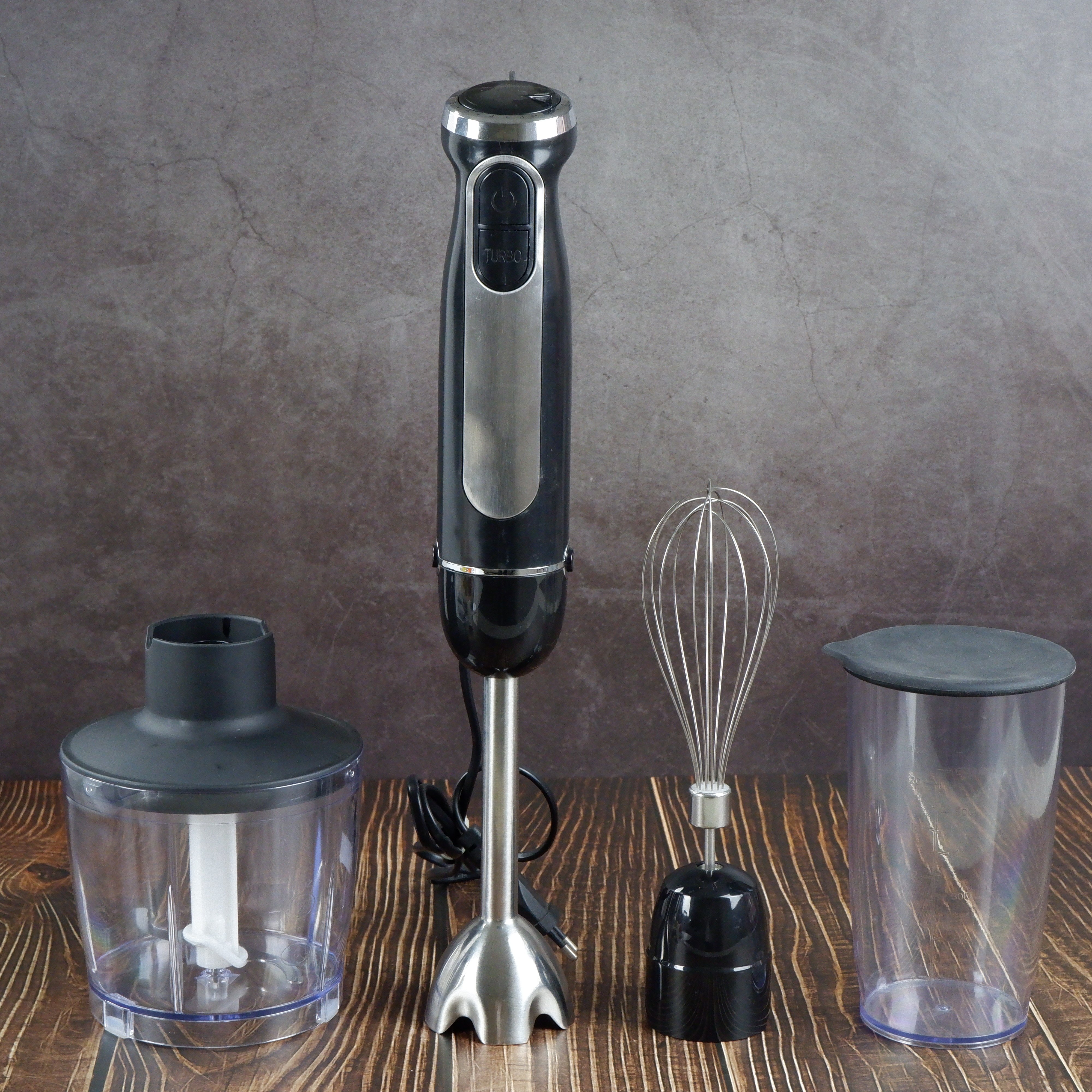 2024 Multifunctional 6 In 1 Immersion Blender For Milk Frothing Egg beating Ice crushing Milkshake making Meat Chopping Grinder
