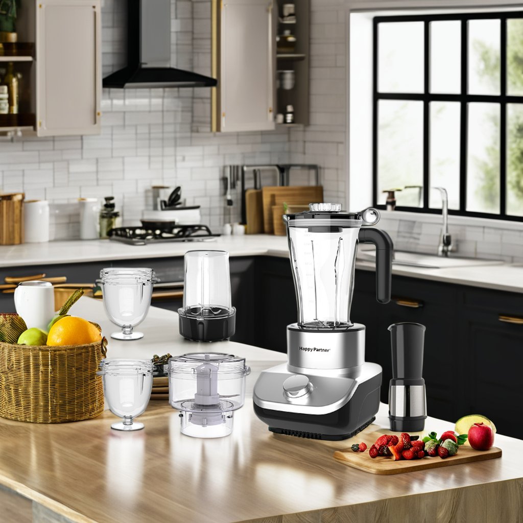Happy Partner 2.0L Commercial Kitchen Blender Juicer Electric Multifunctional Food Processor for Household Use