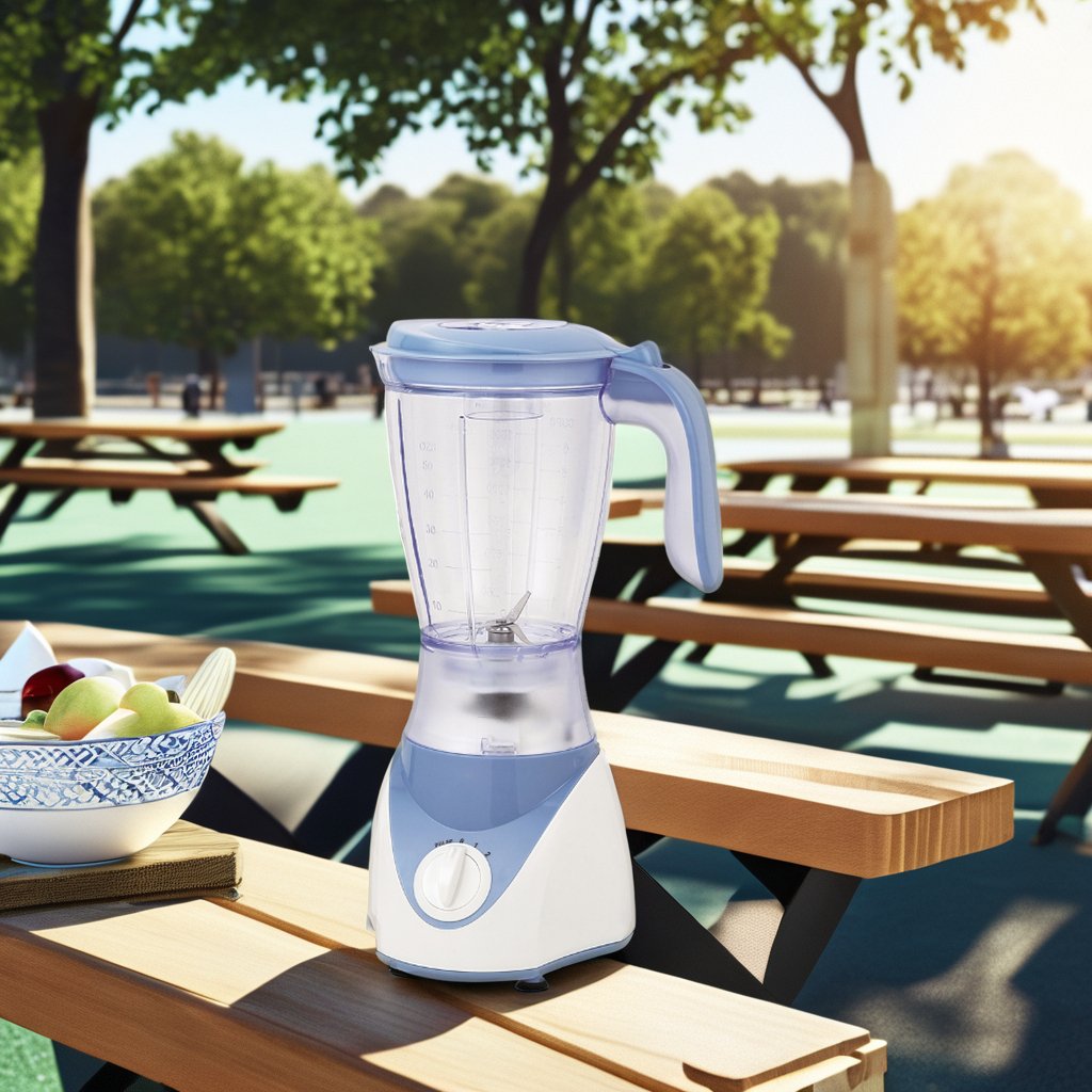 2 Speeds 350W 2 In 1 1.5L Plastic Jar Table Blender Stand Blender Portable Blender