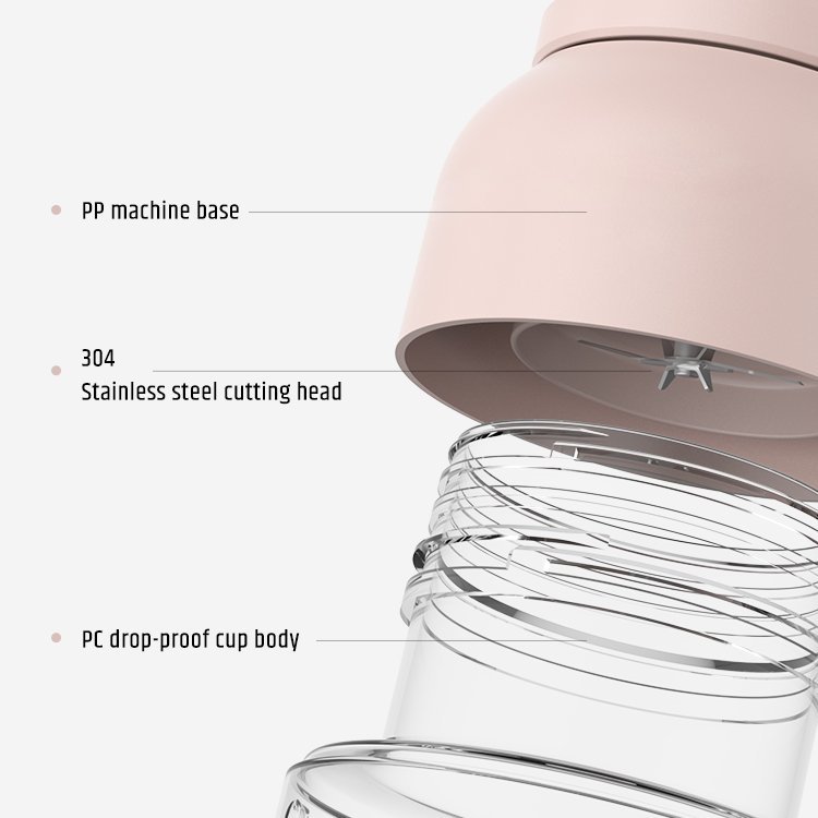 Personal Travel USB Magnetic Charging Battery Portable Blender Juicer