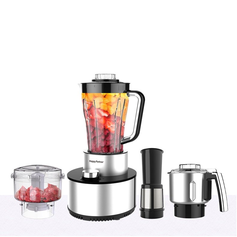 Happy Partner 2024 New Fresh Fruit Juice Blender Kitchen Heavy Duty Commercial Electric Mixer 4 in 1 Blender