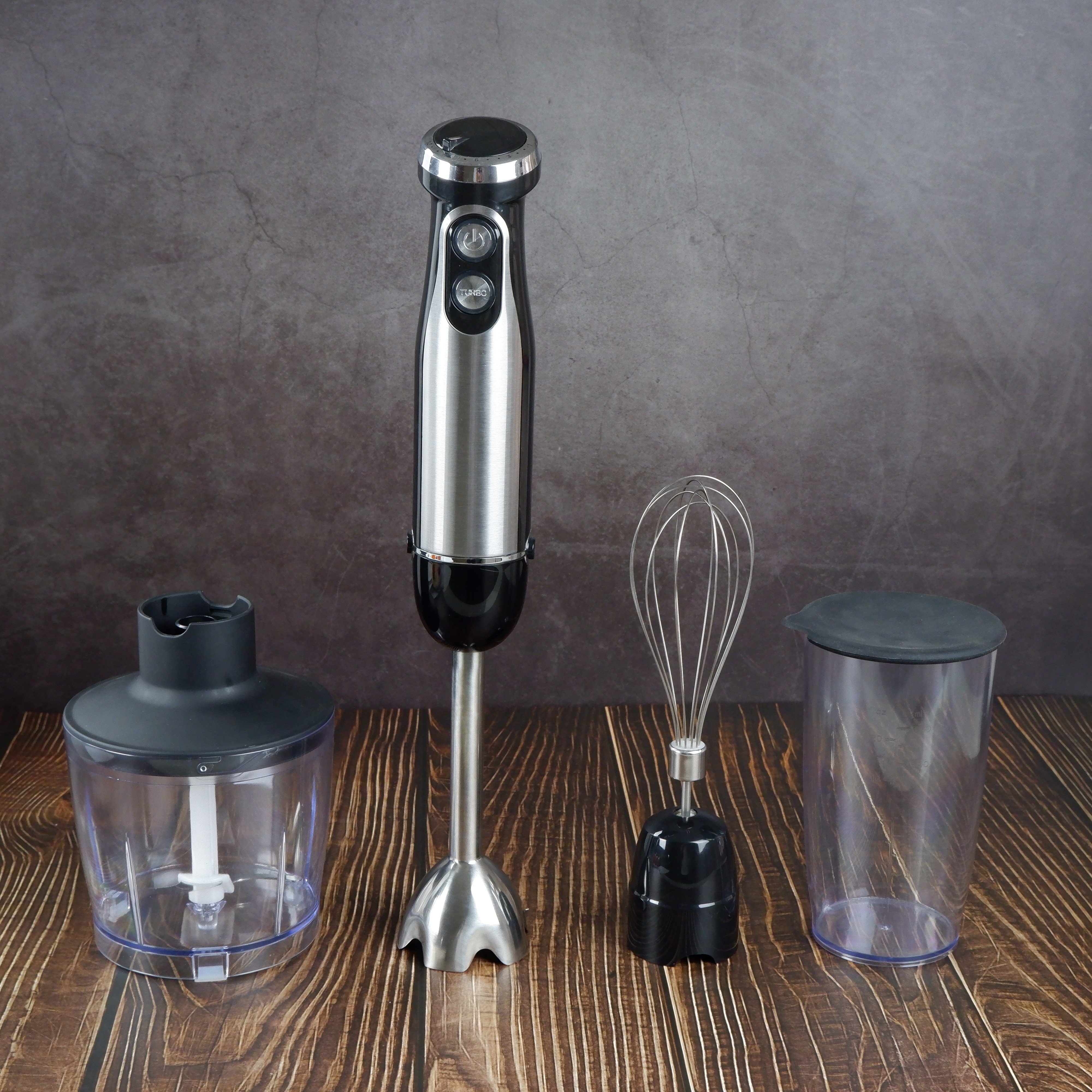 Motor Handheld Blender Immersion Hand Mixer Electric Blenders for Kitchen Smoothie Blender Immersion Copper 4 in 1 Shiny 800 220