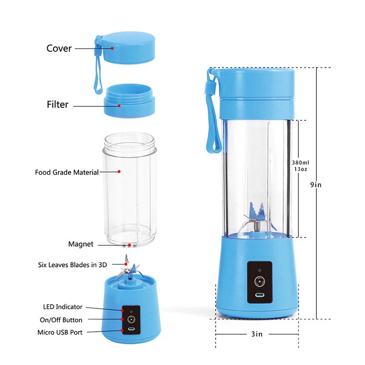 rechargeable smoothie mixer fresh juicer blender juicer mixer grinder machine