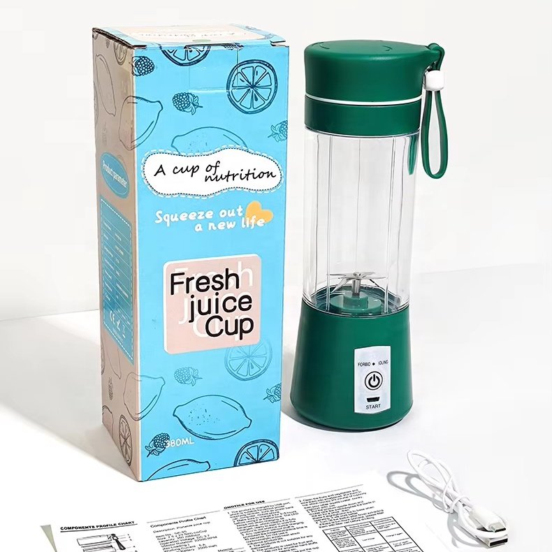 2023 New Personal Wireless Rechargeable Fresh Fruits Mixer Smoothie Bottle Mini Fast Juice Juicer Portable Blender
