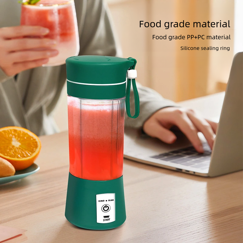 2023 New Personal Wireless Rechargeable Fresh Fruits Mixer Smoothie Bottle Mini Fast Juice Juicer Portable Blender