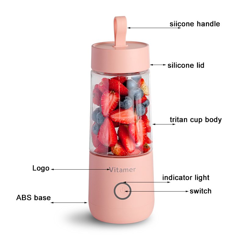 150W 6 Blades OEM Portable Blender Electric Juicer Blender Juicer 2 in 1 Industrial Blender Machine Portable For Smoothie