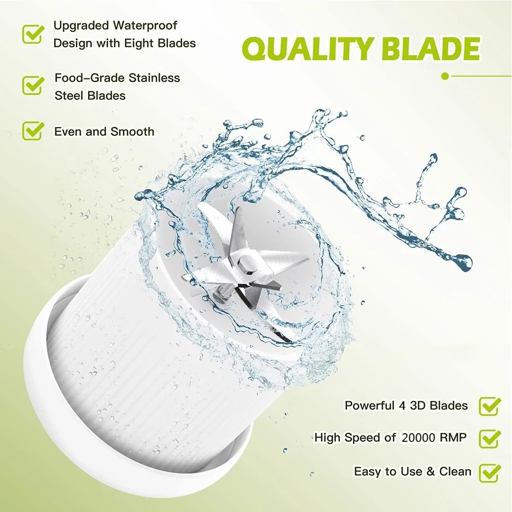 Portable Fruit Juicer Tiktok Hot Selling Rechargeable USB Wireless Sports Mini Bottle Juicing Blender