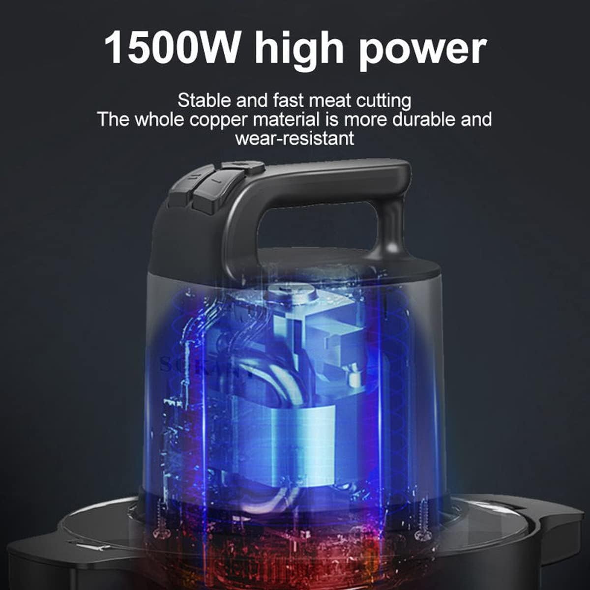 Hot Sale Yam Pounder Machine 8l Meat Chopper Fufu Pounding Blender Portable Multifunction Electric Meat Grinder