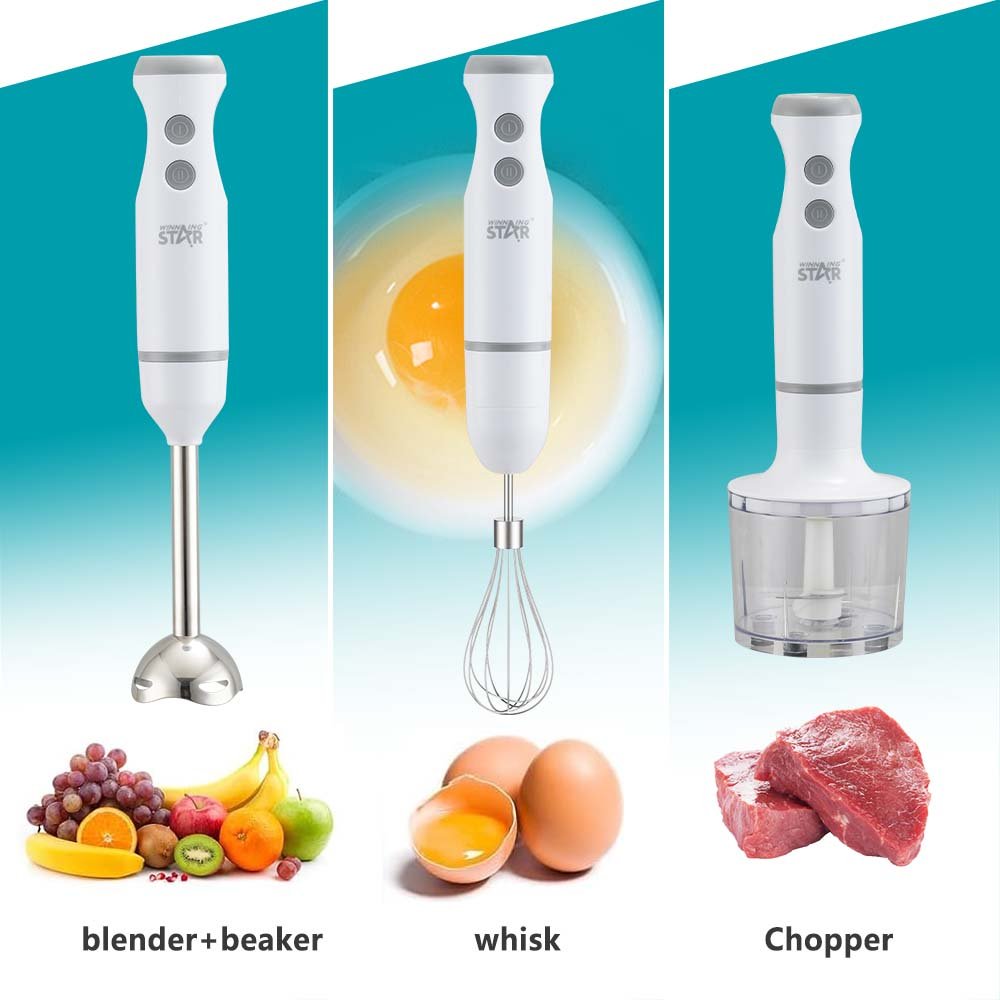 WINNING STAR ST-2281 AC110V New Arrival 4 in 1 Blender Food Chopper Household Hand Mixer Multi-function Electric Hand Blender