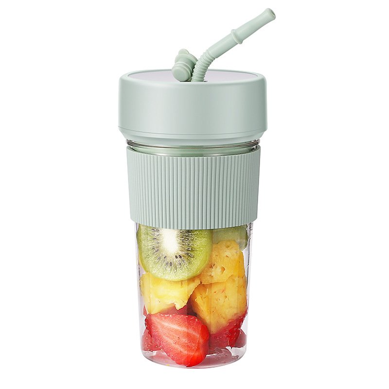 Electric Juicer Cup 6 Blades Blender With Straw Milkshake Machine USB Portable Fruit Milk Mixing Tool Mini Fresh Juice Blender