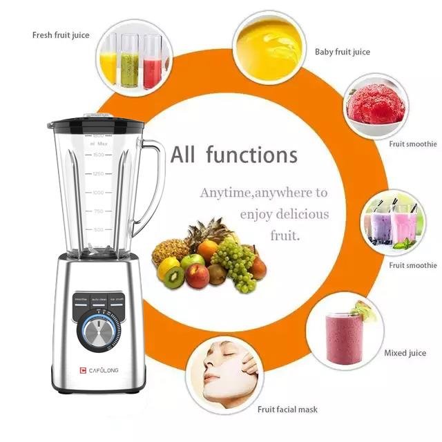cafulong 1200W BLENDER manufacturer Smoothie Maker blender electric mixer/commercial high power blender