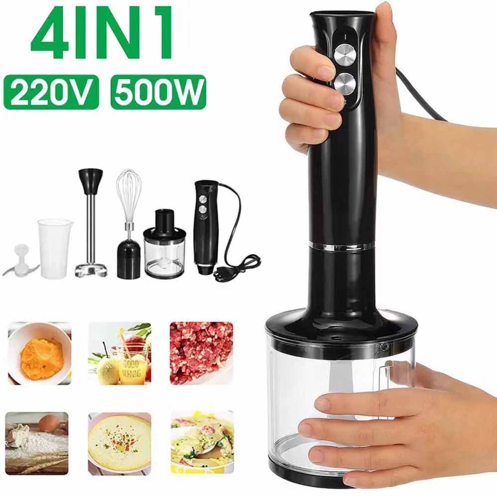 OEM/ODM 110V/220V Food chopper home appliances 500w handheld hand 4 in 1 immersion blender
