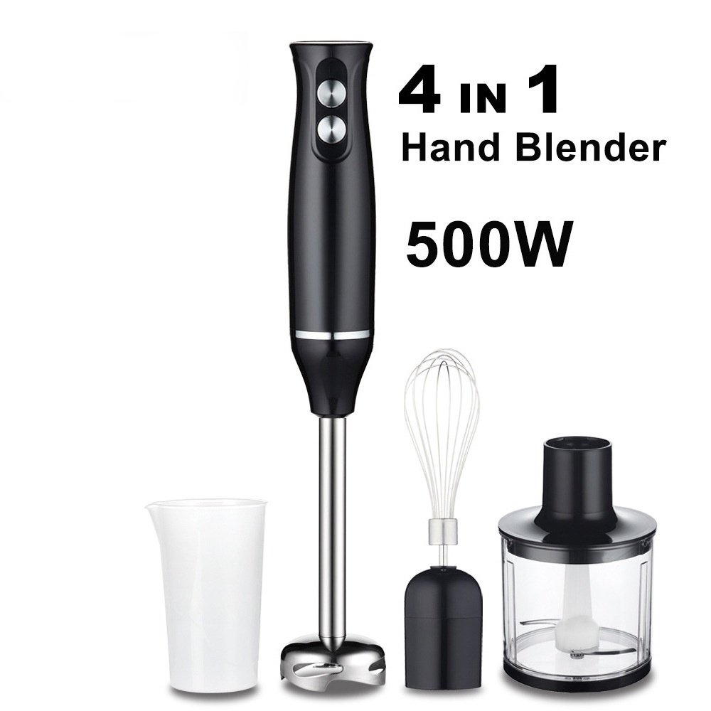 OEM/ODM 110V/220V Food chopper home appliances 500w handheld hand 4 in 1 immersion blender