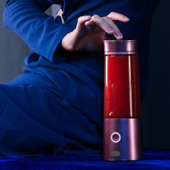 Tritan bottle portable mini blender high power ice crushing 6 stainless steel blades USB fruit battery personal blender