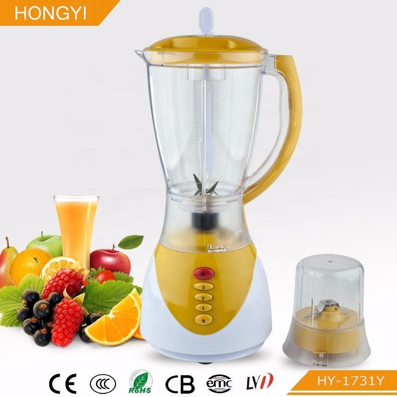 High speed plastic blender 1.5L electric blender powerful smoothie food blender