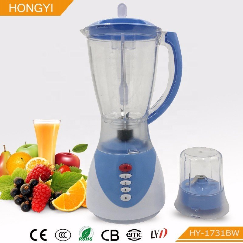High speed plastic blender 1.5L electric blender powerful smoothie food blender