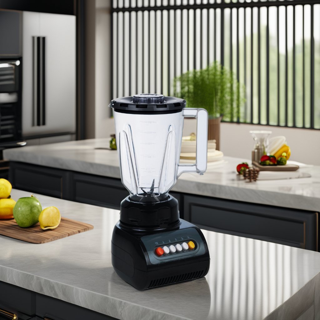 350W 4 Speeds 1.5L Plastic Jar Glass Jar 2 In 1 Electric 999 Blender Table Blender Speed Blender