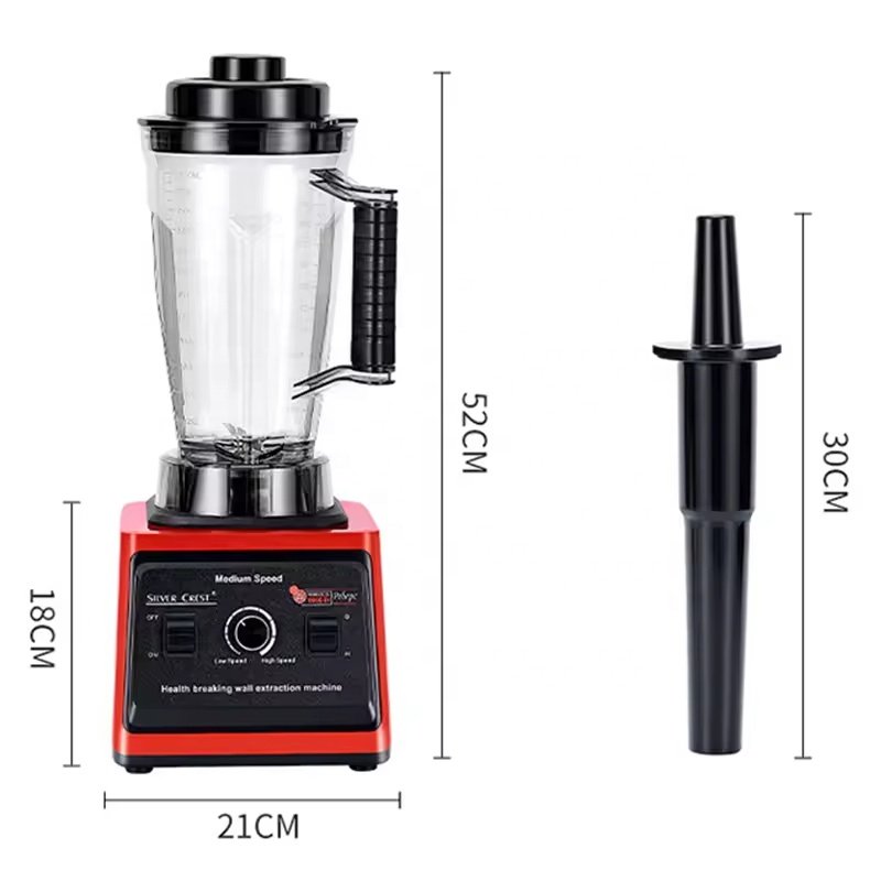 8000W 2 in 1 silver crest commercial heavy duty power fresh fruit juicer electrical 3L smoothie mixer blender for home