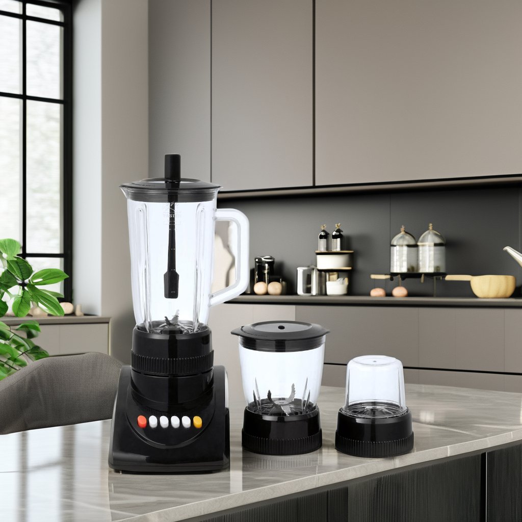 350W 1.0L Plastic Jar Glass Jar Electric Blender With Grinder Food Blender