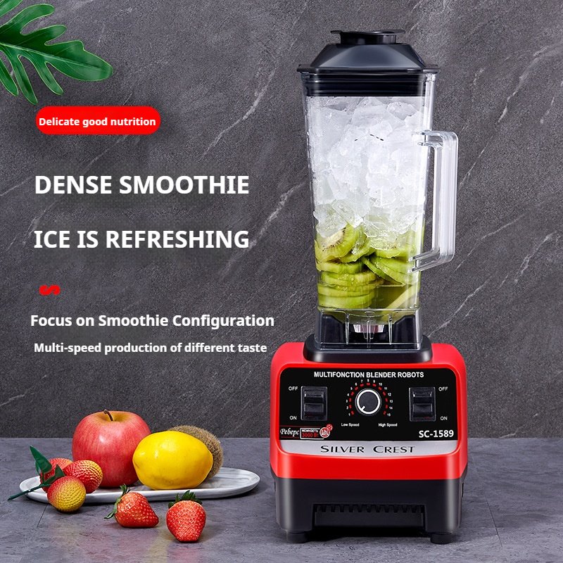 OEM/ODM 2L 2.5L 4500W 5500W Silver Crest Big Powerful Smoothies Large Commercial Blender