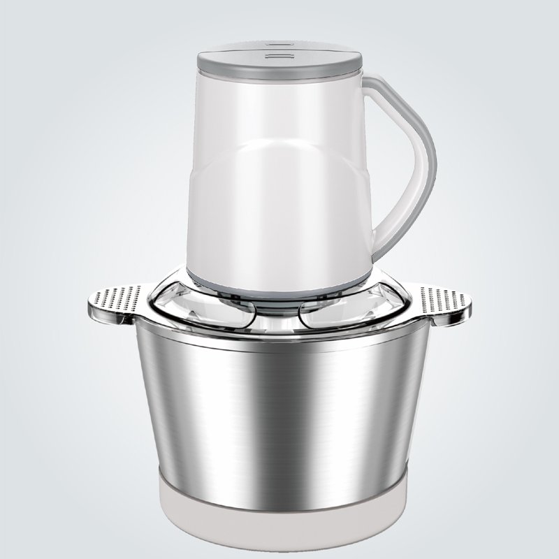 Food Chopper With Stainless Steel Blades Mini Processor Blender Meat Speedy Distinctive Blade Vegetable Press Grinder