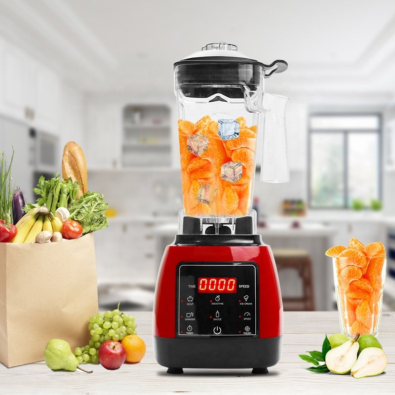 Touch Screen High Performance Licuadora Heavy Duty 2000w Digital Ice Kitchen Commercial Mixer Machine Blenders Juicers