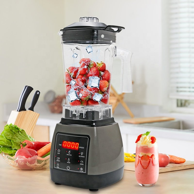 Touch Screen High Performance Licuadora Heavy Duty 2000w Digital Ice Kitchen Commercial Mixer Machine Blenders Juicers