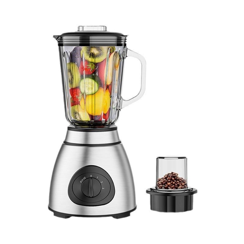 1.5L 2 in1Stainless steel jug blender grinder chopper High Speed kitchen appliances Commercial Smoothie Electric blander For EU
