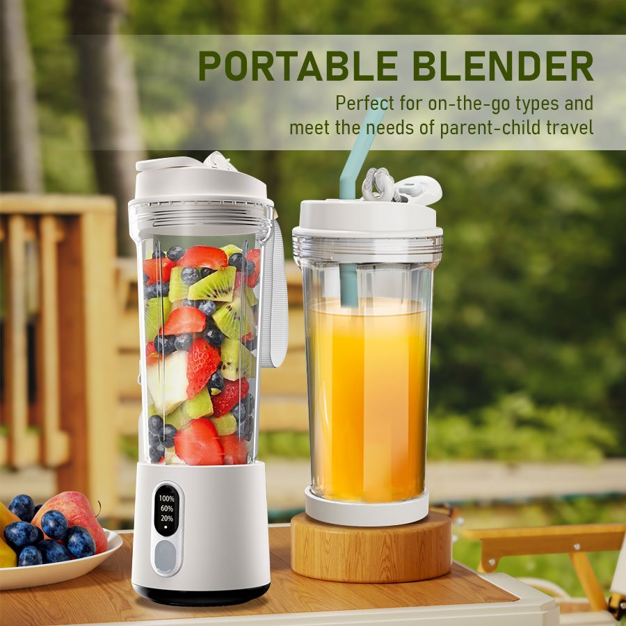 ProBway Mini Electric Juicer Cup 500ML Portable Juicer Mixer Usb Fresh Fruit Juice Blender 4 Blade Blender