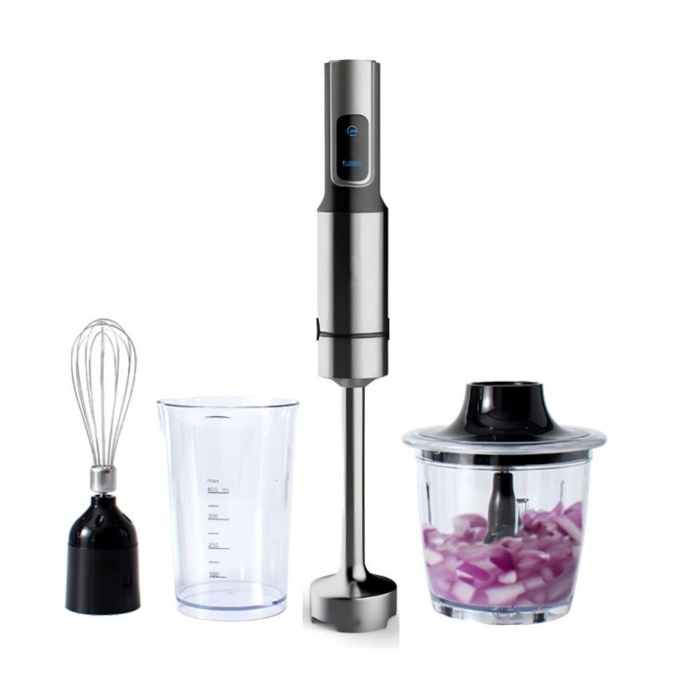 2023 Hot Sale Hand Immersion Blender Powerful Speed Control 304 Stainless Steel Blades Handheld Stick Fruit Mixer