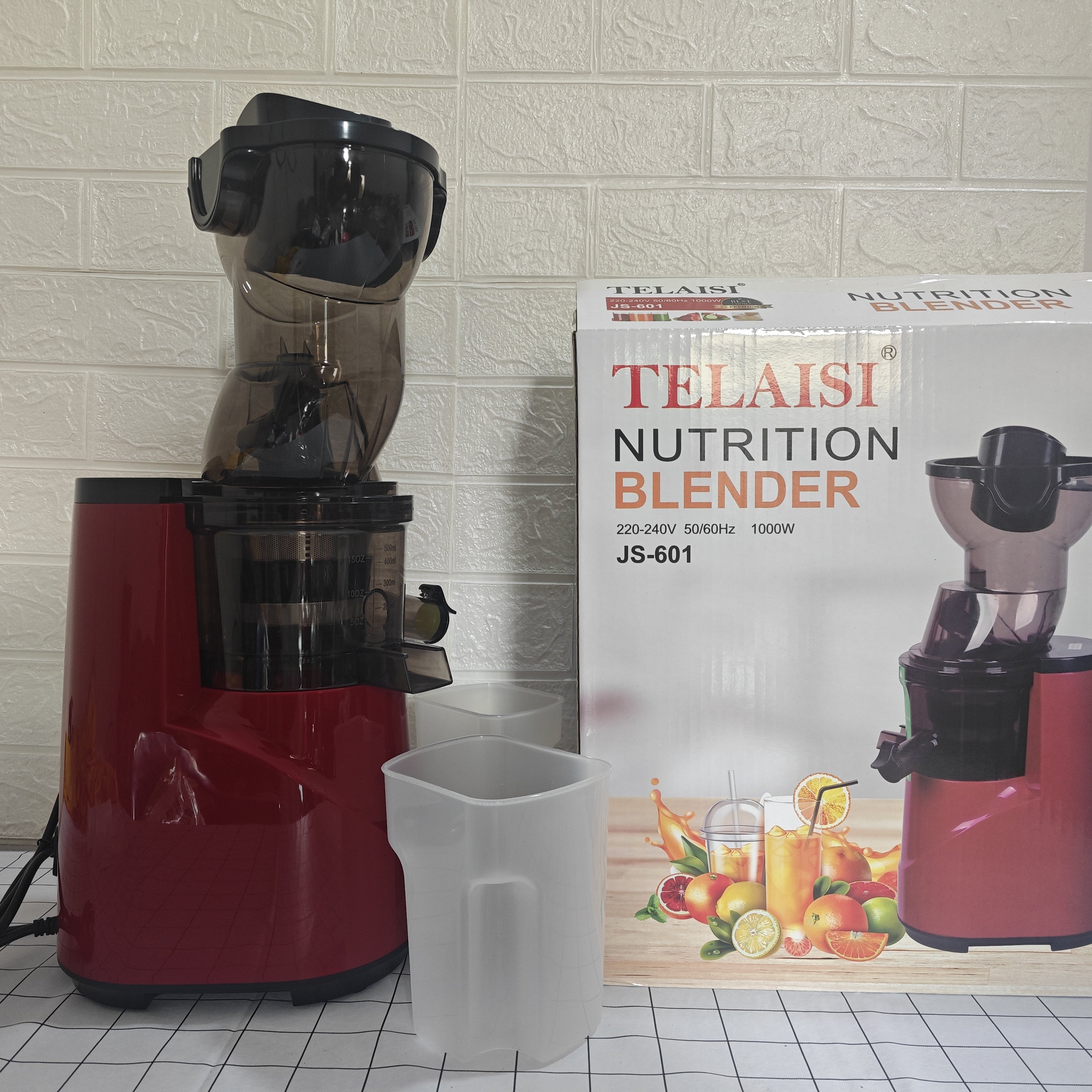 150W Orange Electric Blender Carrot Extractor Machine Cold Press Professional Commercial Slow Juicer