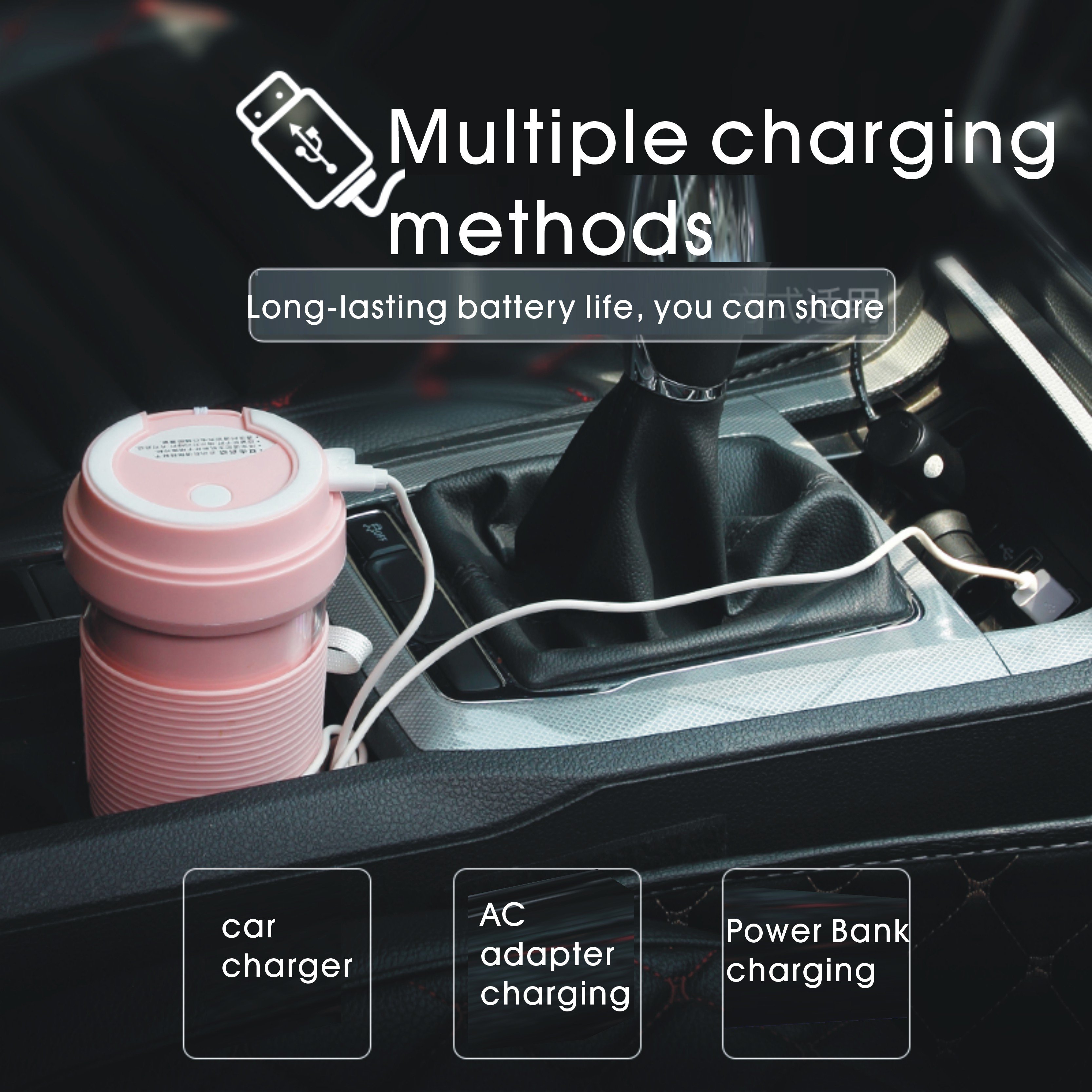 2021 Personal Portatil Use Mini Home USB Juicer Rechargeable Fruit Juice Blender Portable Blender