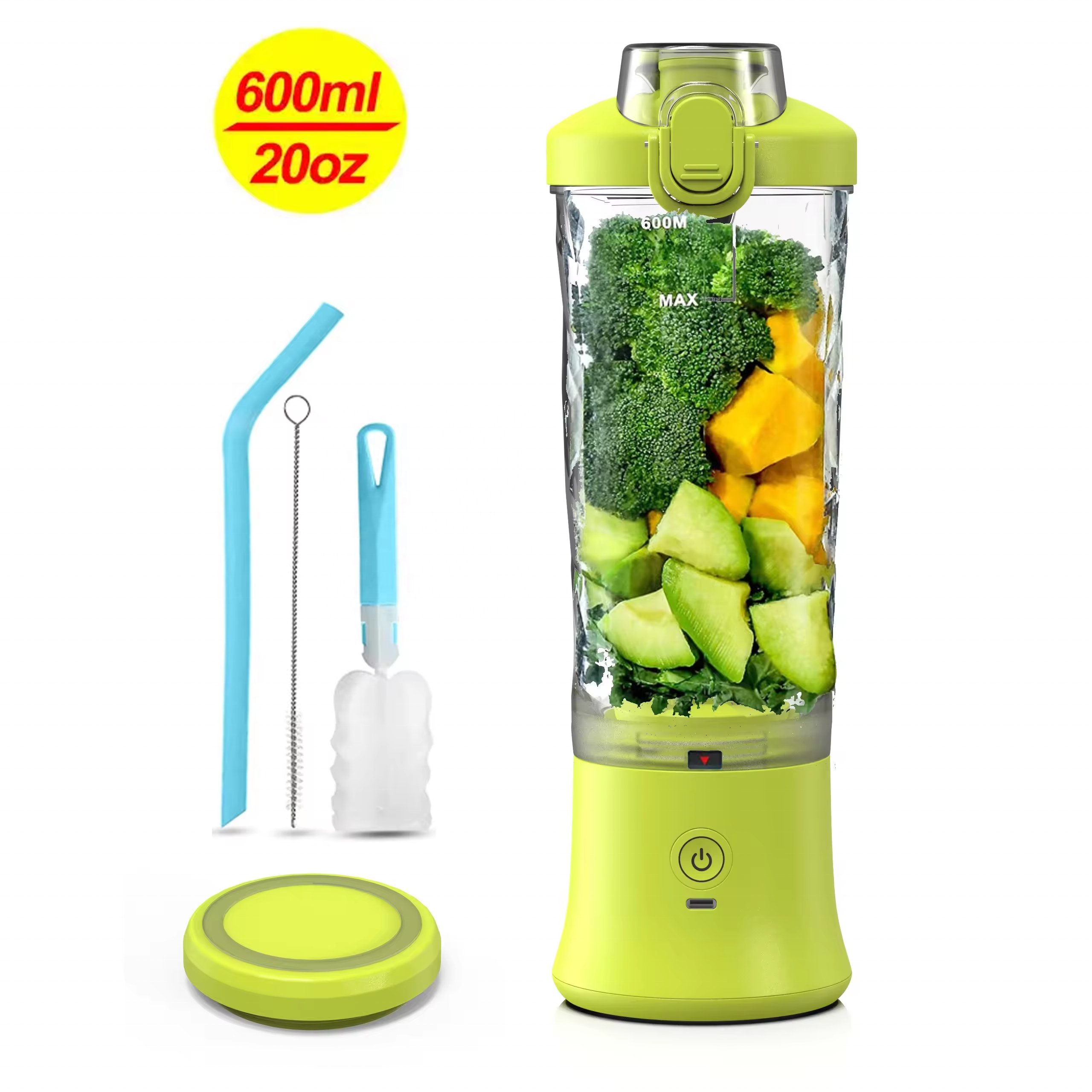 Magnetic Charging Travel Portable Brand Logo Multifunctional Smoothies Shakes Juicer Cup USB Rechargeable Fruit Blender