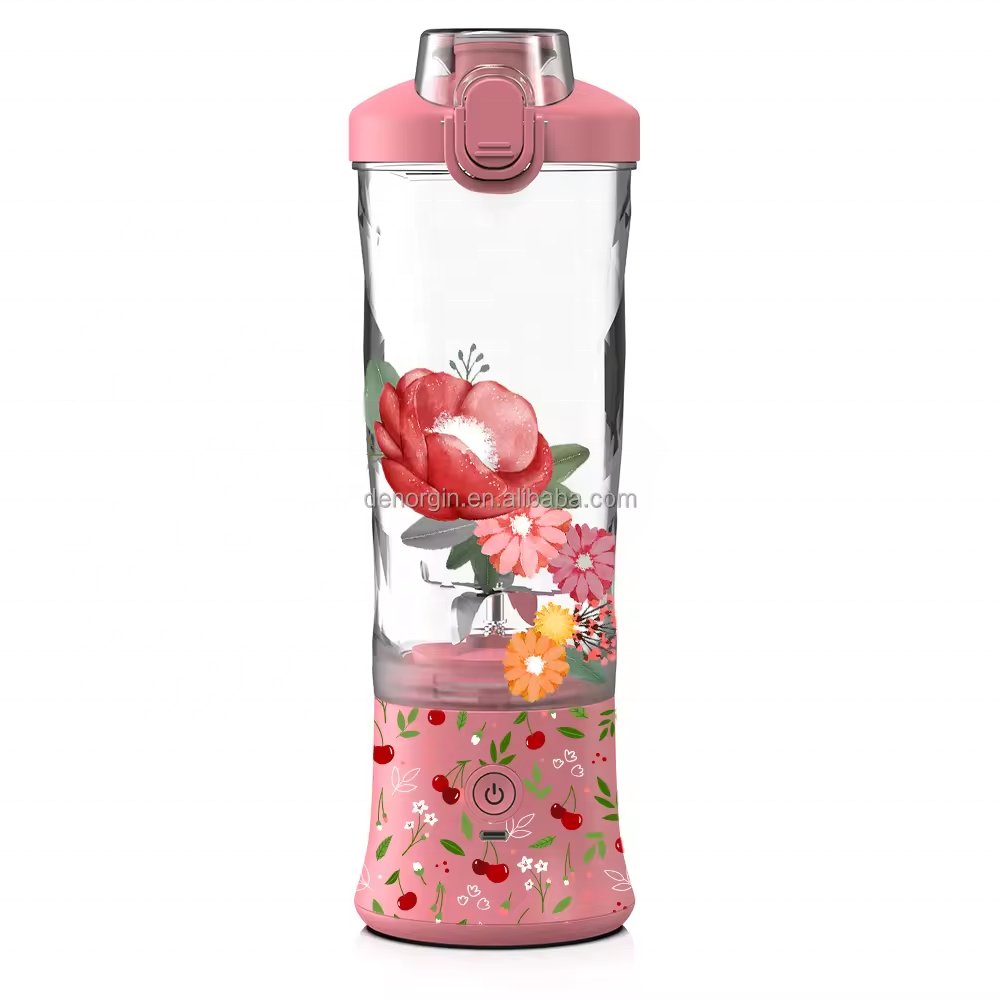 Magnetic Charging Travel Portable Brand Logo Multifunctional Smoothies Shakes Juicer Cup USB Rechargeable Fruit Blender
