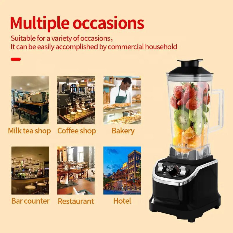 High Quality 2L High Speed Electric Juicer Blender Home Appliances Heavy Duty Food Vegetable Kitchen Machine