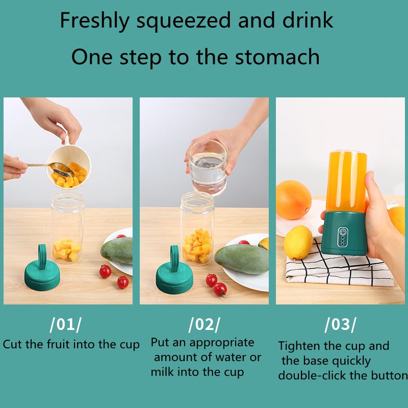 small size portable and multi-use can used as common cup and juice blender can mix ice kinds of fruit and vegetables juicer cup
