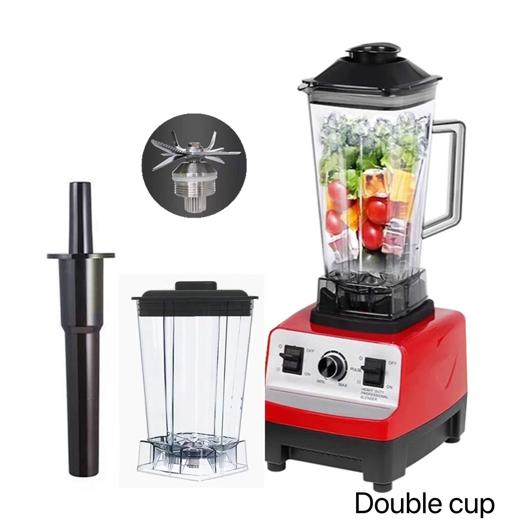 2 in 1 Multifunction 4500W Commercial Silver Crest Blender Heavy Duty Blender Wall Breaker