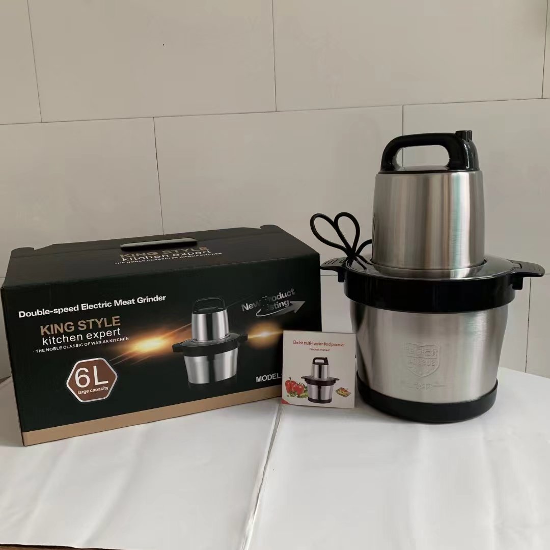 2024 stainless steel yam pounder pounded machine 6L fufu pounding blender meat chopper electric meat grinder machine fufu