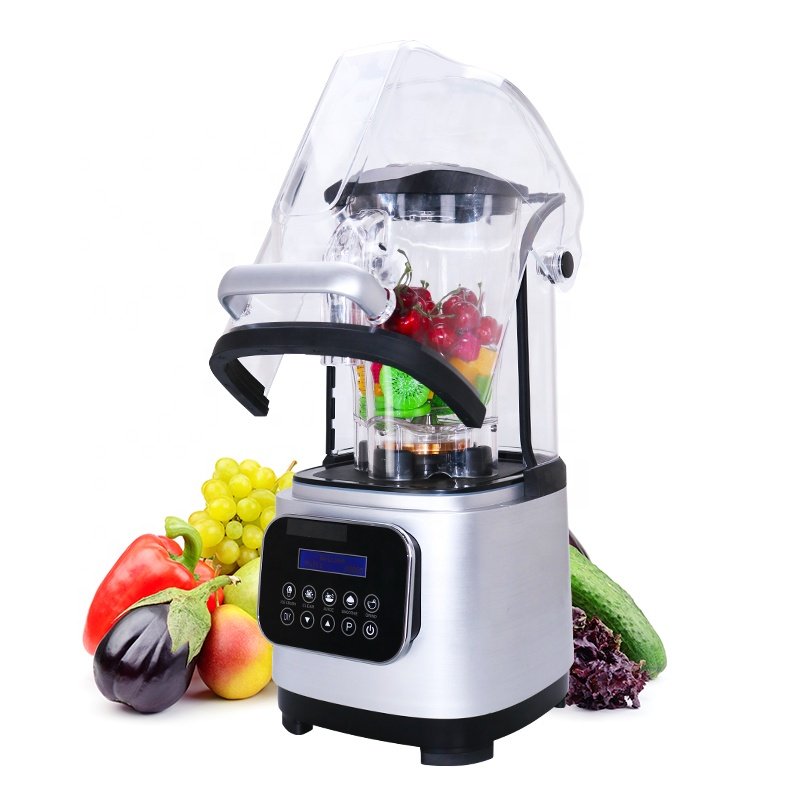 Muti-Functions Heavy Duty Commercial Blender with High-Grade Transparent Plastic Container and Removable Shield Blender